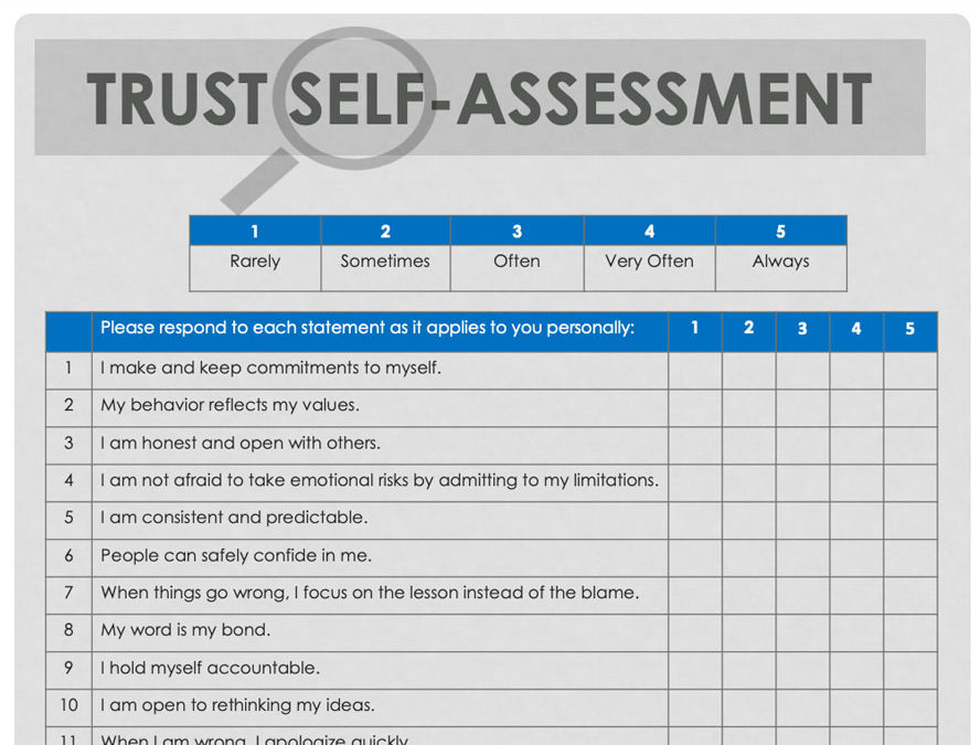 [Tools & Assessments]: Trust Self-Assessment
