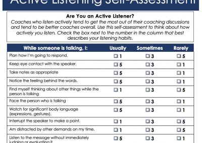 [Tools & Assessments]:  Active Listening Self-Assessment
