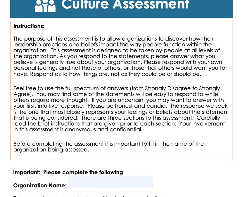 [Tools & Assessments]: Culture Alignment© Assessment