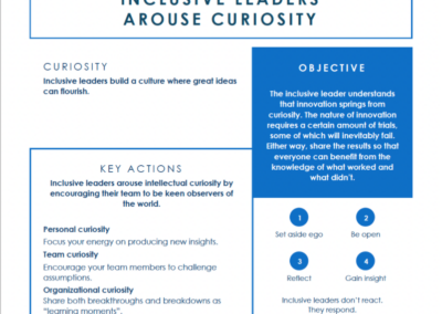 [Tools & Assessments]: Inclusive Leaders Arouse Curiosity